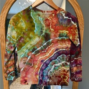Colorful Tie-Dye Long Sleeve Shirt